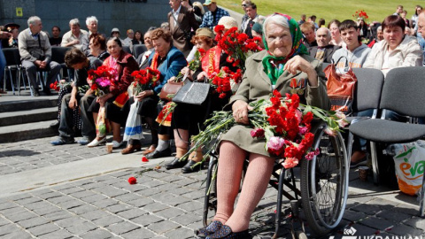 Торжества по случаю празднования Дня Победы в Киеве