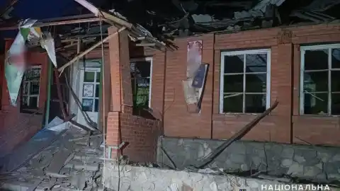 Последствия обстрелов россиян в Донецкой области. Фото: Нацполиция