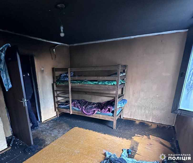 Будинок, в якому сталась пожежа. Фото: Нацполіція