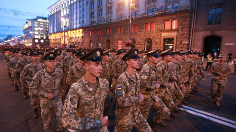 На Крещатике провели первую репетицию парада ко Дню Независимости