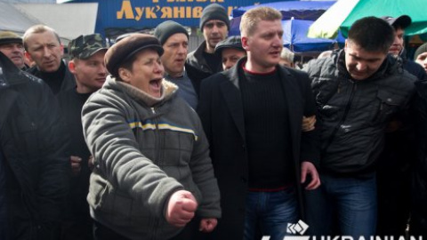 Попытка захвата Лукьяновского рынка в Киеве