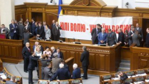 Депутаты требуют освобождения Тимошенко и снятия с рассмотрения законопроекта об уполномочивании Кабмина устанавливать порядок компенсаций льготникам.