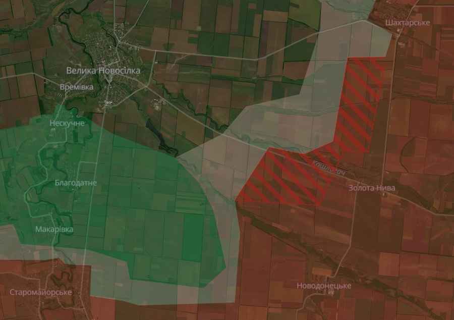 Screenshot of the DeepState interactive map. Photo: deepstatemap.live