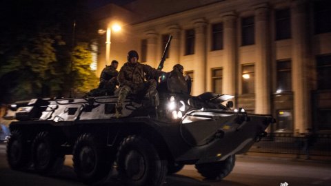 В ночь на 1 мая в Киеве прошли военные учения