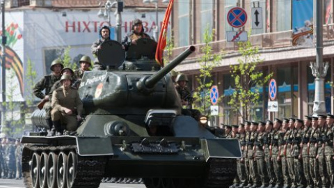 На Крещатике прошла генеральная репетиция парада