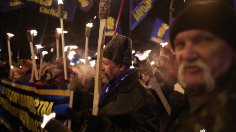 ​Смолоскипна хода в день народження Бандери в Києві