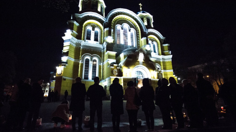 У Володимирському соборі провели богослужіння на Пасху