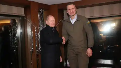 Олаф Шольц и Виталий Кличко. Фото: Telegram/Віталій Кличко