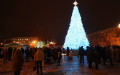 Lights on country's main Christmas tree lit up on Sofiyska Square in Kyiv