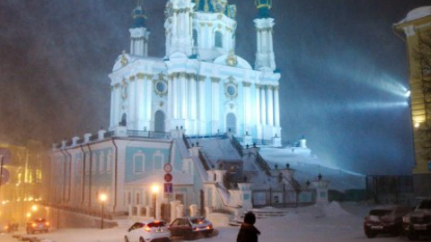 В Киеве в марте снова наступила зима