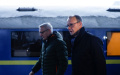German Chancellor candidate Merz arrives in Kyiv