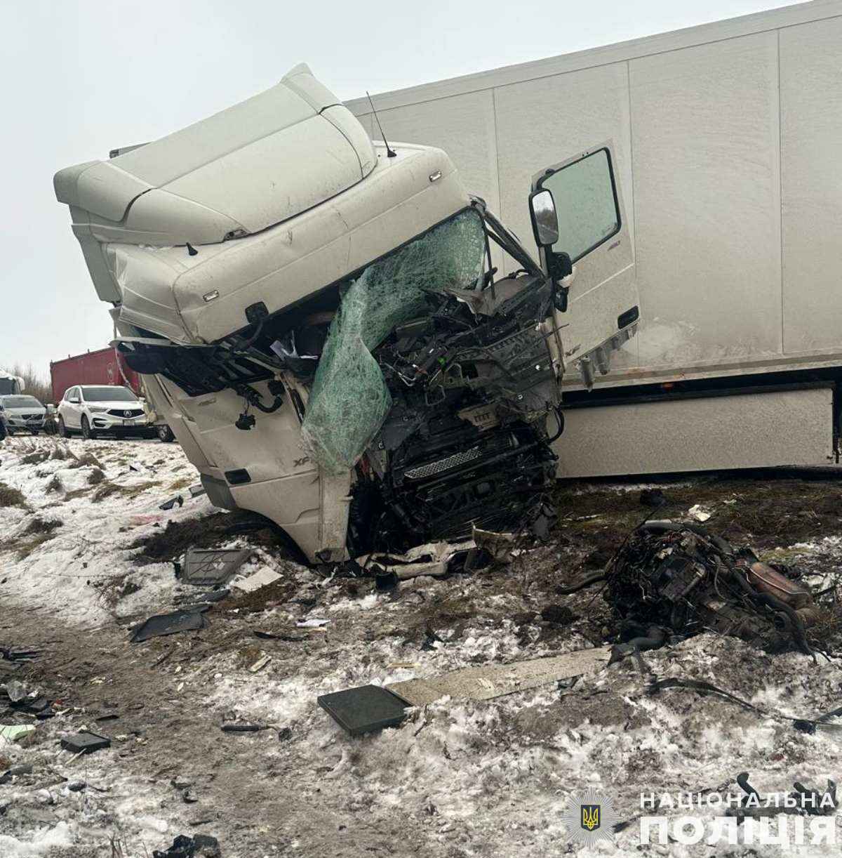 Road accident near Lviv. Photo: National Police