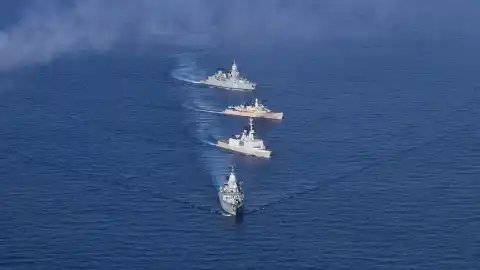 Военные корабли стран НАТО. Фото: German Navy / Alyssa Bier.