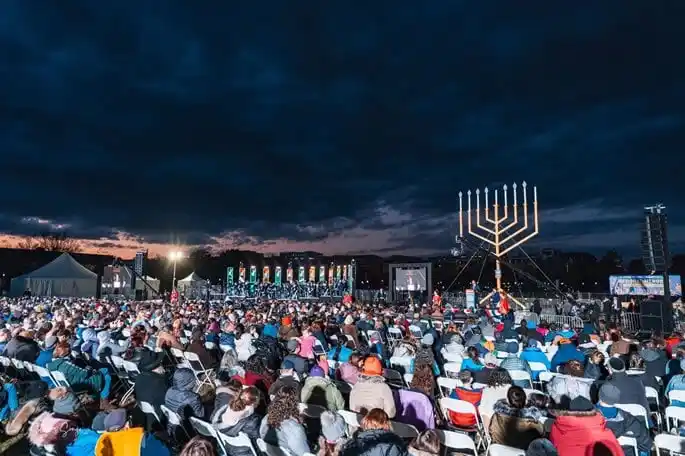 Менора у Вашингтоні. Фото: chabad.org