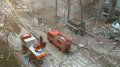 Russian UAV debris hits one of buildings of National Bank of Ukraine