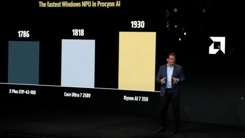 Презентация процессоров Ryzen 9 9950X3D и Ryzen 9 9900X3. Фото: скриншот из видео