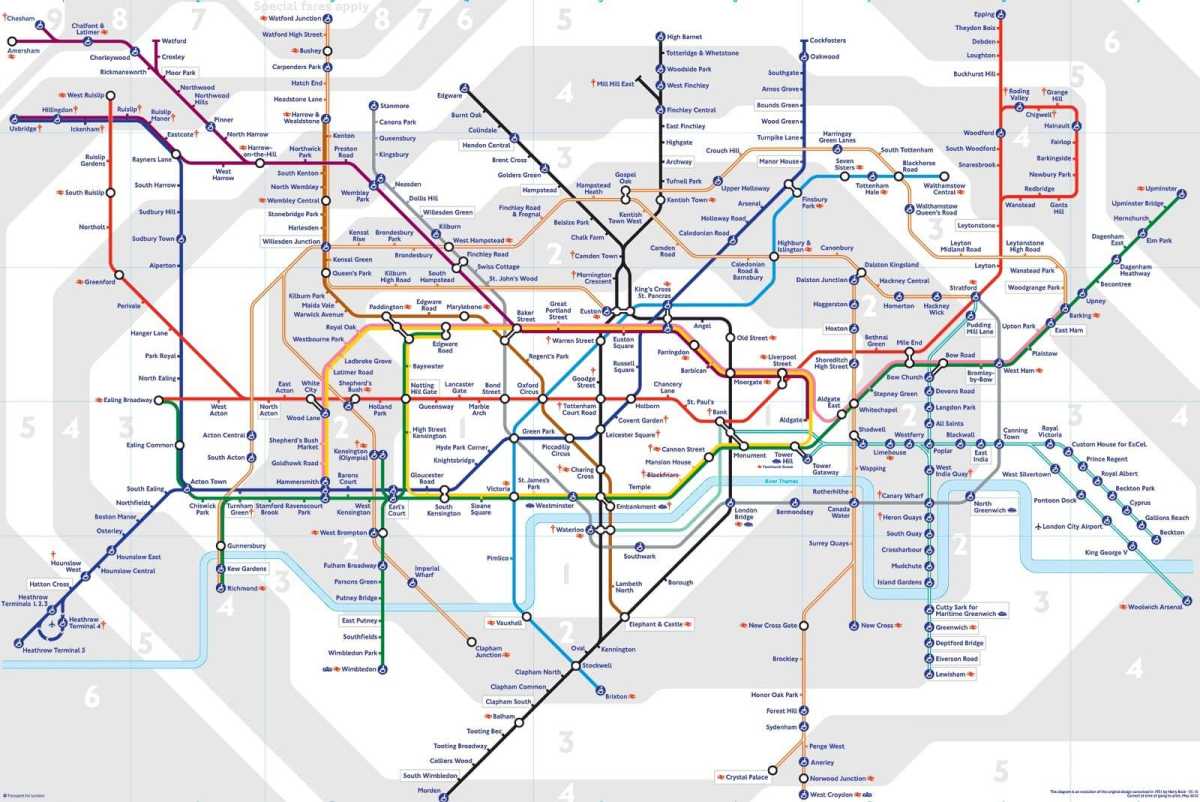 Карта Лондонського метро. Джерело: BBC