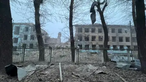 Последствия обстрелов в Донецкой области. Фото: Нацполиция