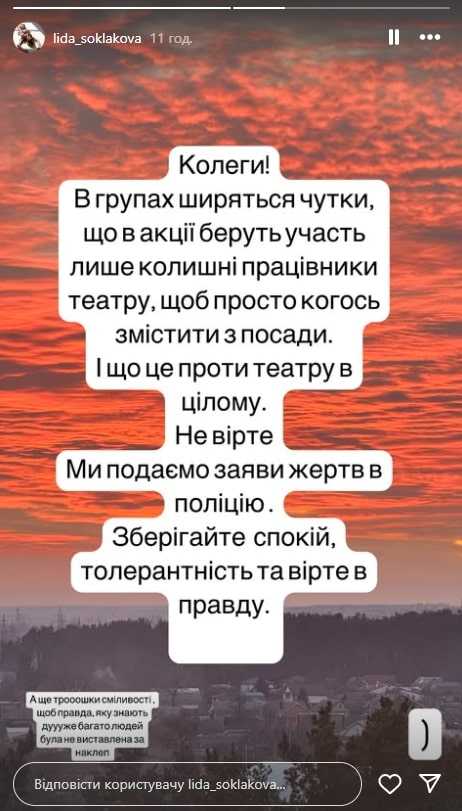 Сториз: instagram/lida_soklakova