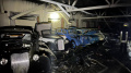 Drone debris damage premises of retro cars museum in Kyiv Region, 9 cars destroyed