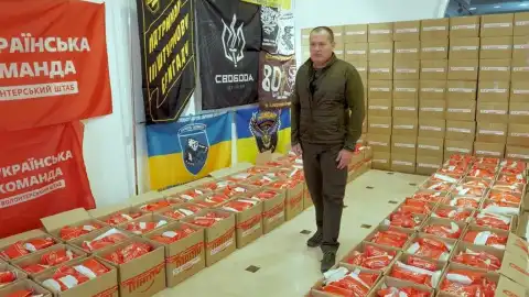 Артур Палатний: "Українська команда" відправила на фронт 10 000 зігріваючих наборів