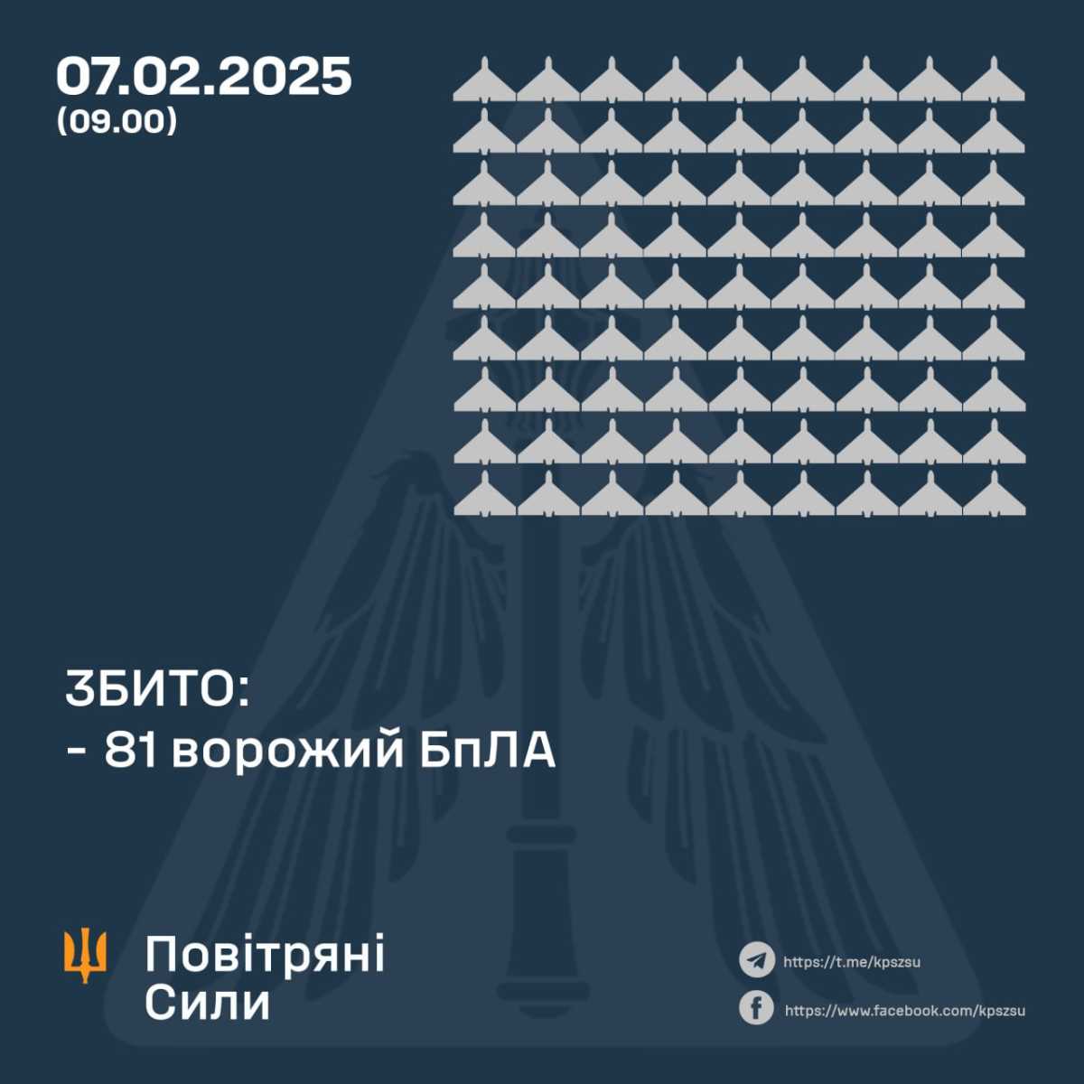 Інфографіка: Повітряні сили ЗСУ