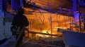 Fire breaks out in non-residential building due to russian attack in Kyiv Region: over hundred firefighters