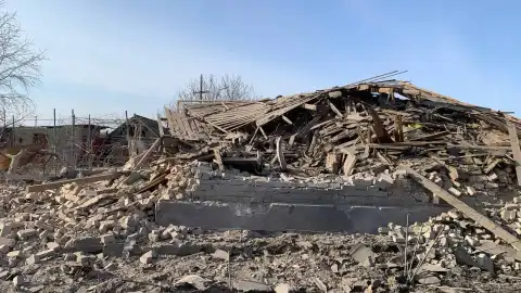 Последствия обстрелов в Донецкой области. Фото: Нацполиция