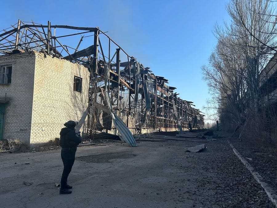 Наслідки авіаудару армії РФ по Костянтинівці. Фото: Facebook / Сергій Горбунов.