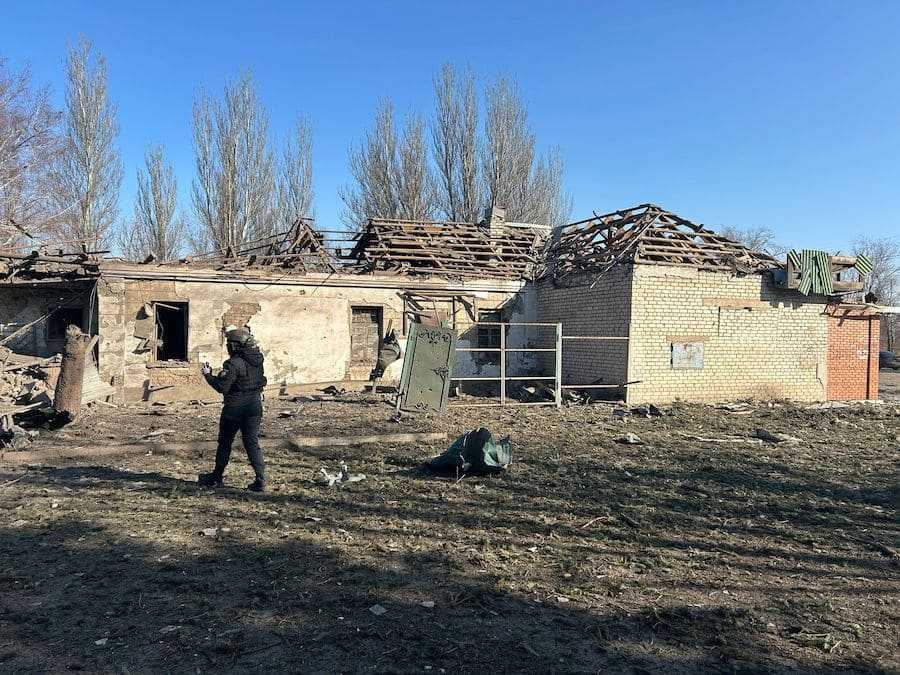 Наслідки авіаудару армії РФ по Костянтинівці. Фото: Facebook / Сергій Горбунов.