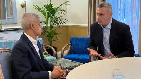Мэр Киева Виталий Кличко с мэром Лондона Садиком Ханом