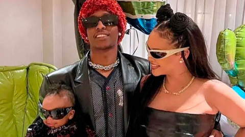 A$AP Rocky, Ріанна та їх дитина. Фото: Instagram/rihannaofficiall
