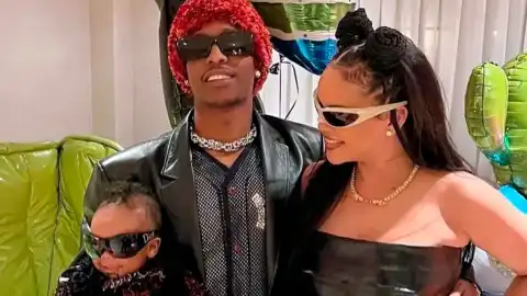 A$AP Rocky, Рианна и их ребенок. Фото: Instagram/rihannaofficiall
