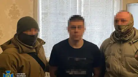Задержанный мужчина. Фото: СБУ