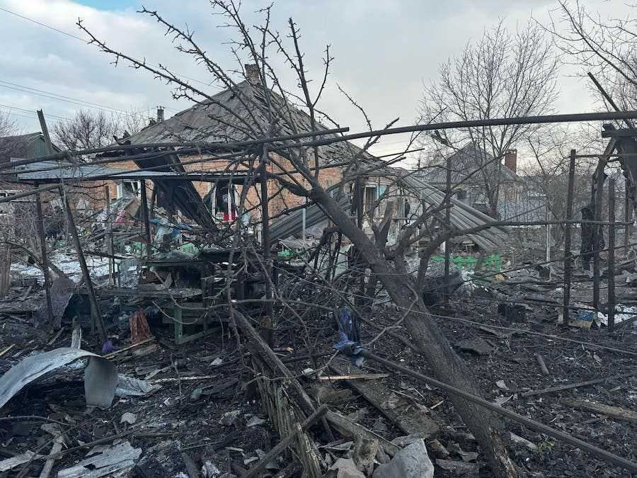 Наслідки авіаудару росіян. Слов'янська МВА.