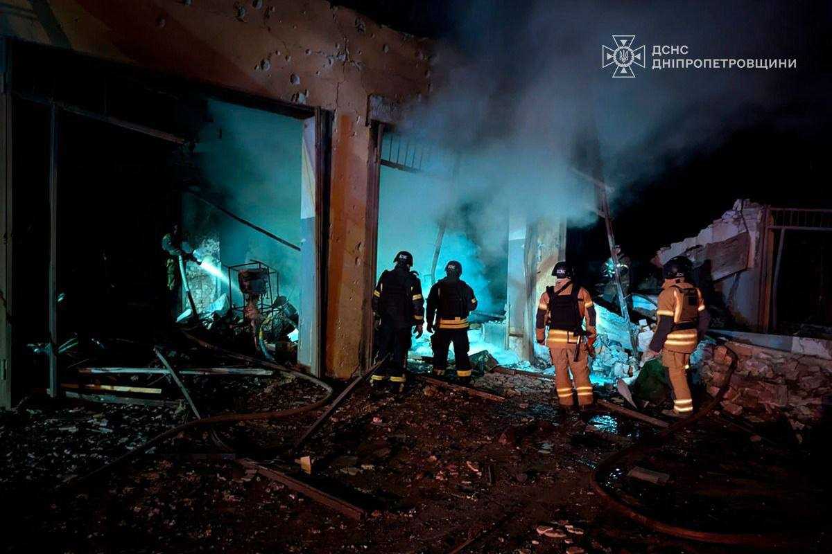 Consequences of russian attack on Kryvyi Rih. Photo: SESU