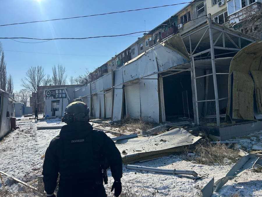 Наслідки авіаудару армії РФ по Костянтинівці. Фото. Telegram / Вадим Філашкін.