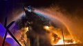 Fire breaks out at industrial facility due to falling drone debris in Kyiv Region