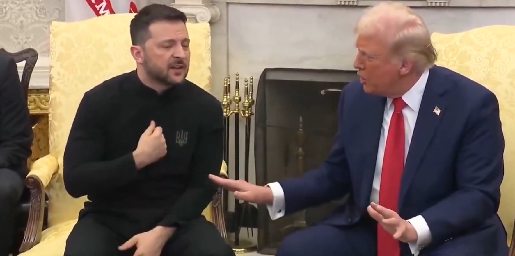 Сварка Володимира Зеленського й Дональда Трампа. Фото: скриншот відео