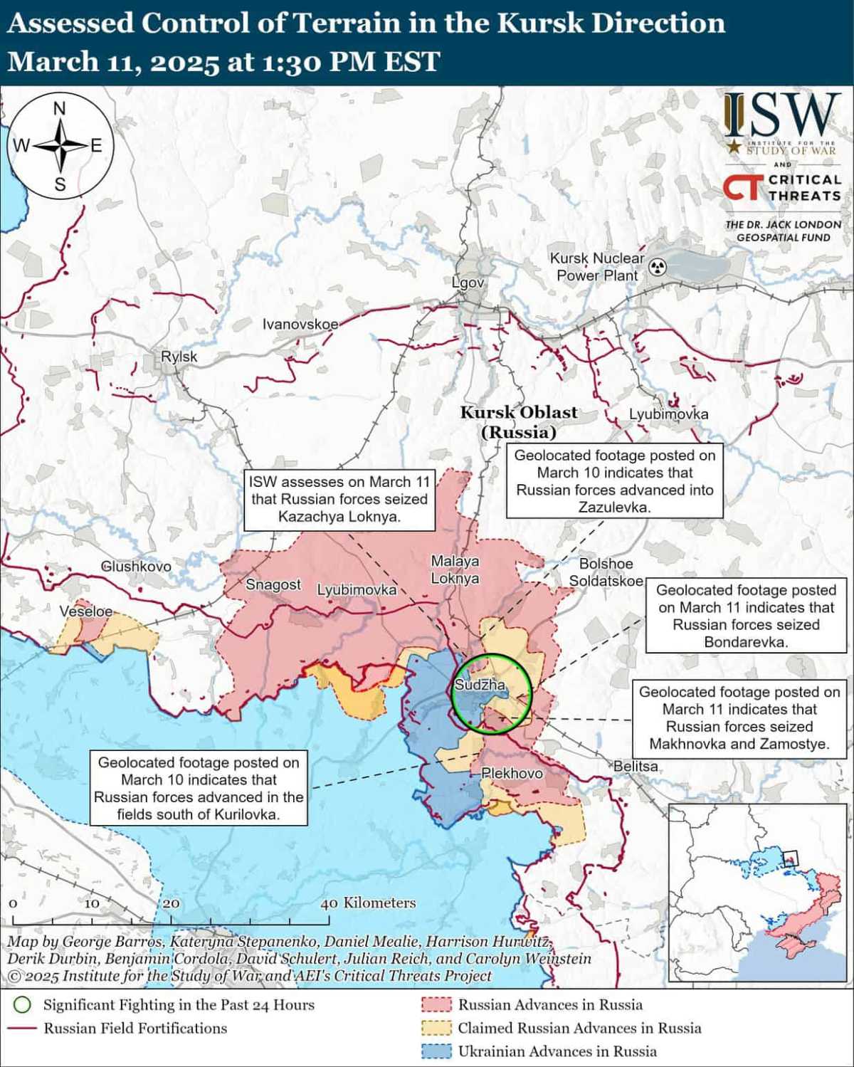 Карта: ISW