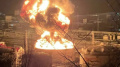 Drones attack russian oil refinery in Tuapse. Massive fire breaks out