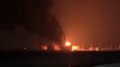 Oil depot on fire after UAV attack in Krasnodar Krai of russia