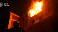 Shahed fragments fall on residential building in Kyiv
