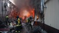 Fires break out in 3 districts of Kyiv due to missile attack, there are casualties