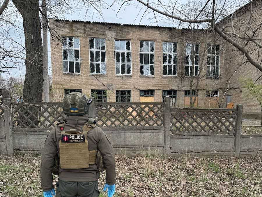 Наслідки обстрілу Костянтинівки 7 квітня 2025 року. Фото: Донецька ОВА.