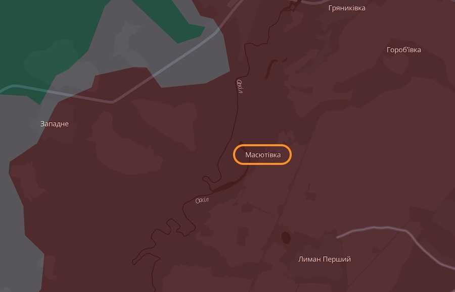 Screenshot of the interactive map DeepState.