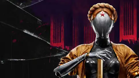 Постер российской видеоигры Atomic Heart