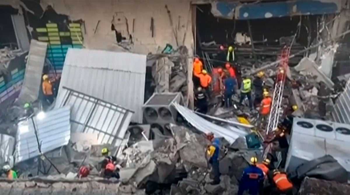 Rescue operations. Screenshot of the video