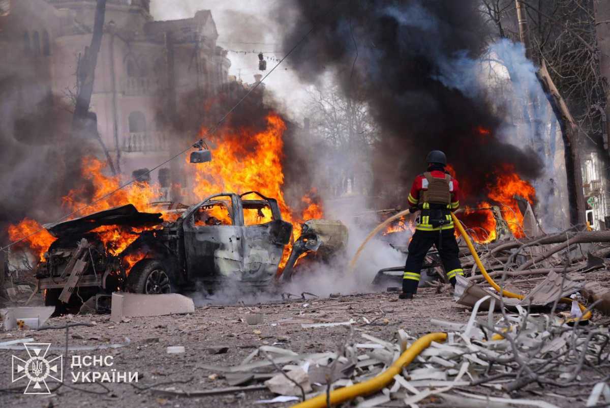 Russia attacked Sumy. Photo: Telegram/Igor Klymenko | Ministry of Internal Affairs