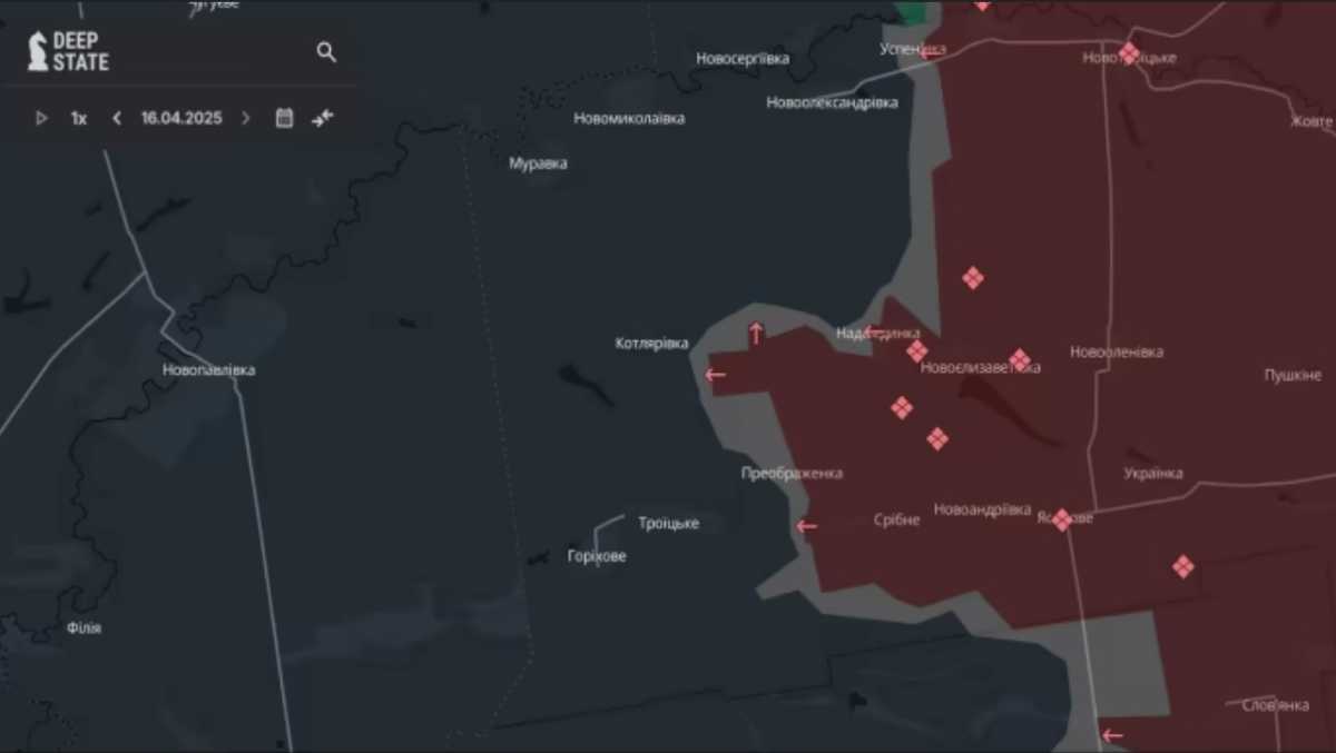 Map of hostilities DeepState